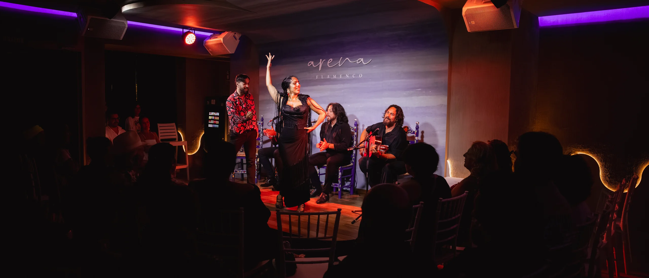 La sala de Arena Flamenco con luz cálida