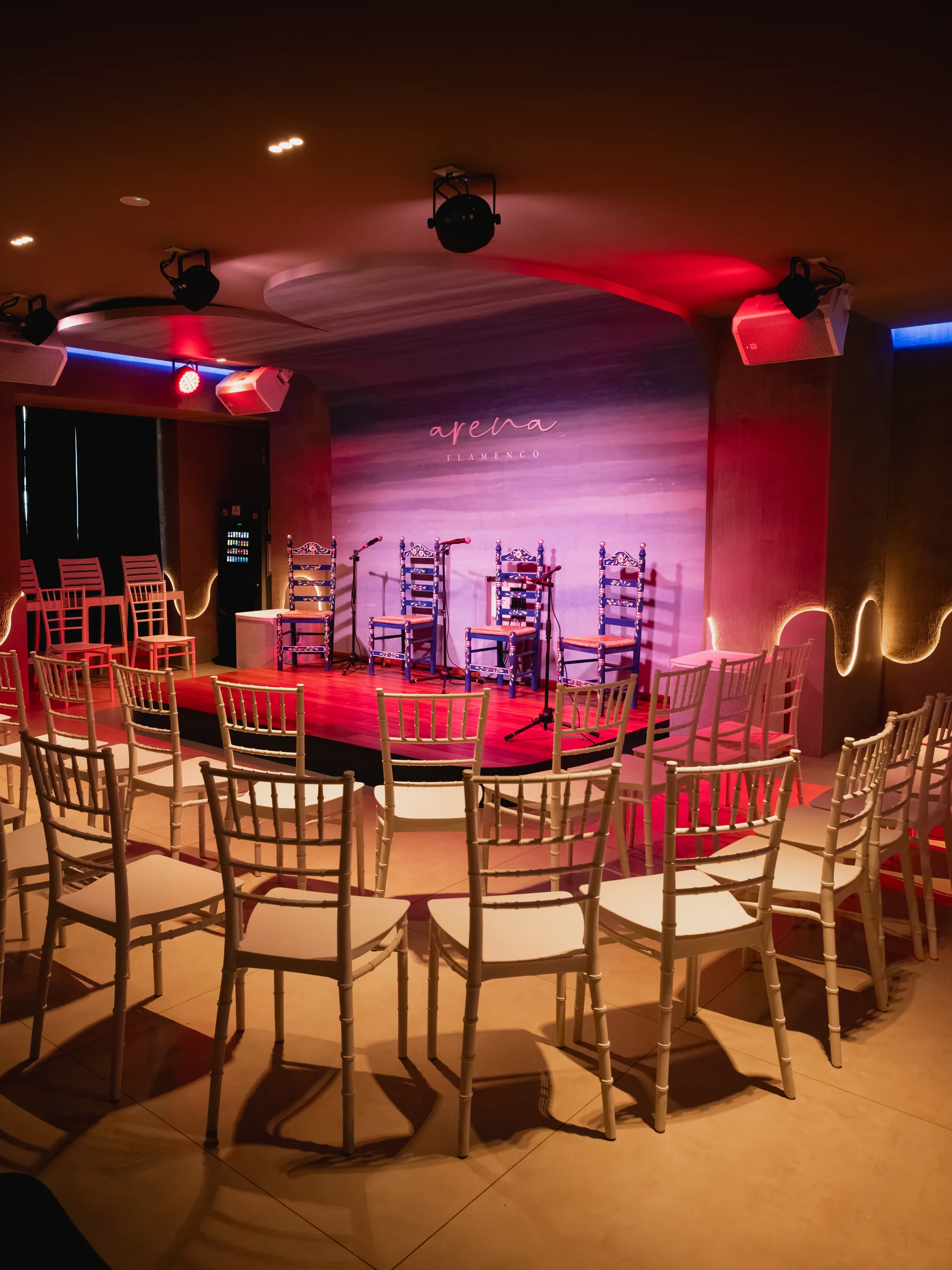 Ambiente de la sala de Arena Flamenco